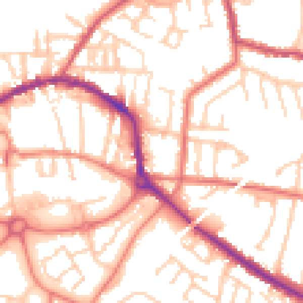 Daytime road noise heatmap for L34 5RJ