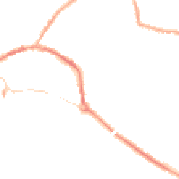 Night-time road noise heatmap for L34 5RJ