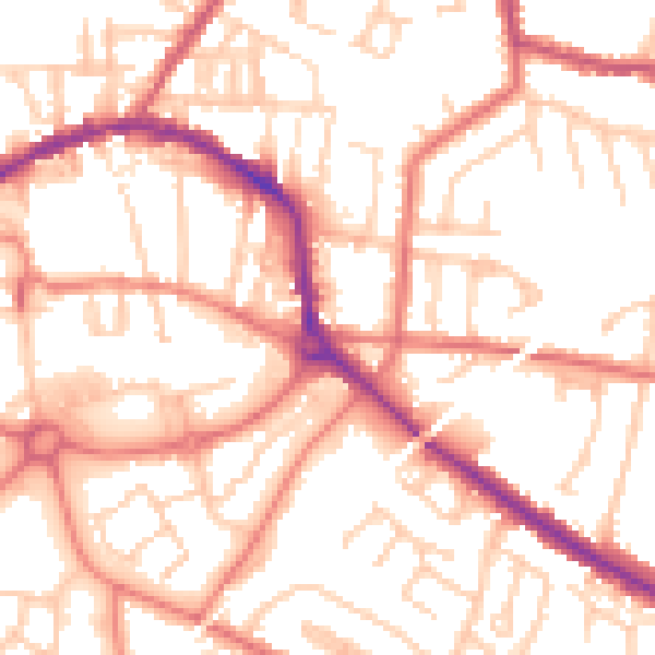 Daytime road noise heatmap for L34 5SA