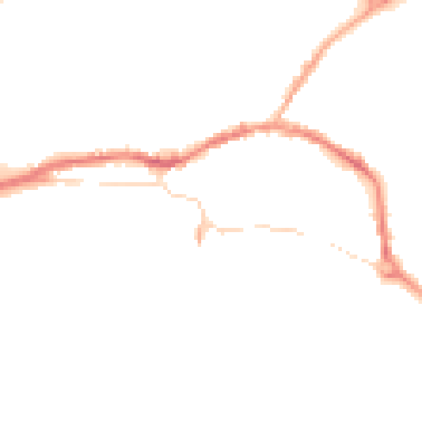 Night-time road noise heatmap for L34 5SB
