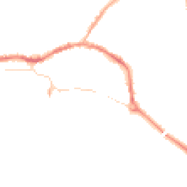 Night-time road noise heatmap for L34 5SH