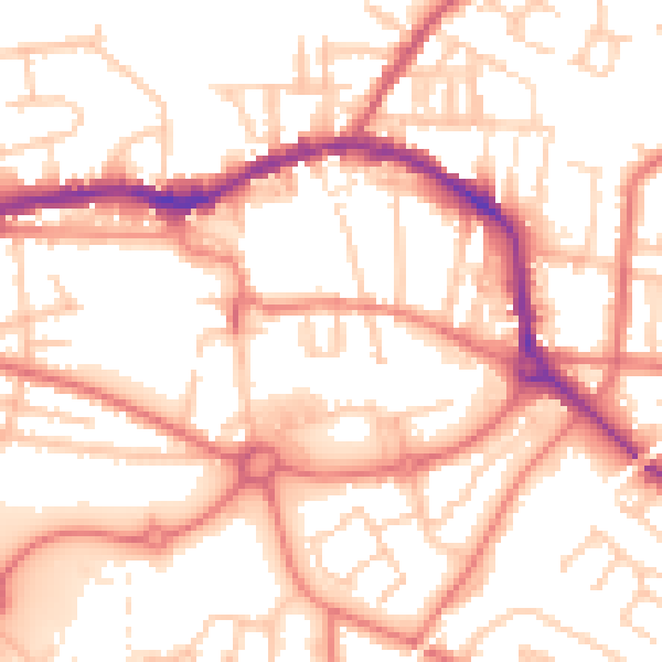 Daytime road noise heatmap for L34 5SL