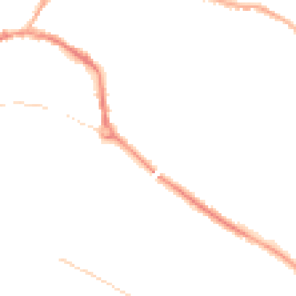 Night-time road noise heatmap for L34 5SX