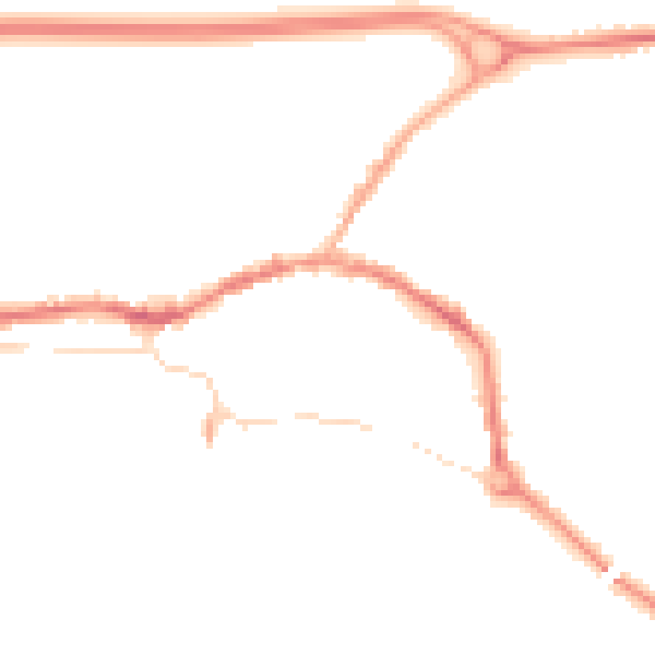 Night-time road noise heatmap for L34 5TH