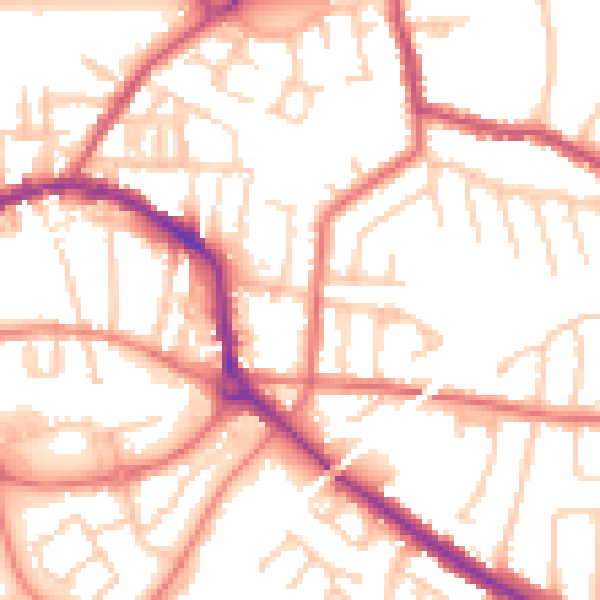 Daytime road noise heatmap for L34 5UB