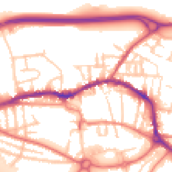 Daytime road noise heatmap for L34 6HE