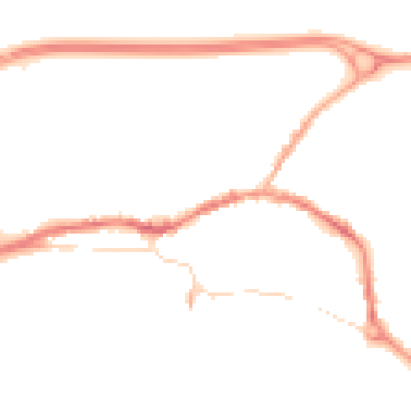 Night-time road noise heatmap for L34 6HE