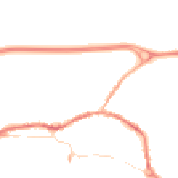 Night-time road noise heatmap for L34 6HH