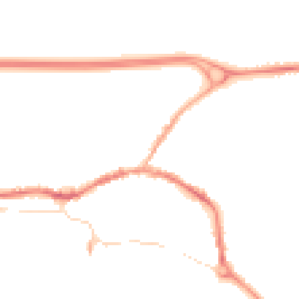 Night-time road noise heatmap for L34 6HN