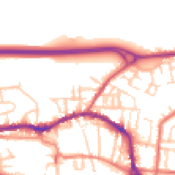 Daytime road noise heatmap for L34 6HU
