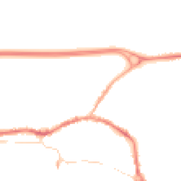 Night-time road noise heatmap for L34 6HU