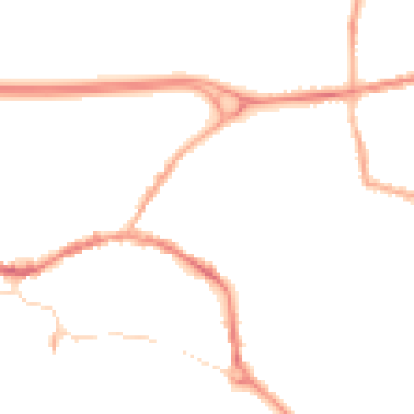 Night-time road noise heatmap for L34 6JB