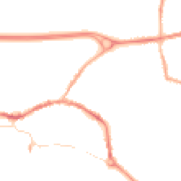 Night-time road noise heatmap for L34 6JD