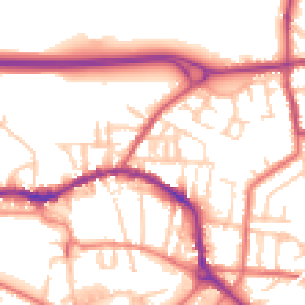 Daytime road noise heatmap for L34 6JH