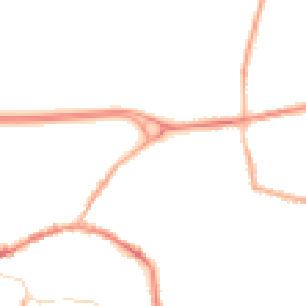 Night-time road noise heatmap for L34 6LB