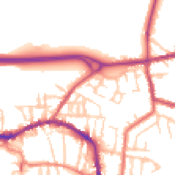 Daytime road noise heatmap for L34 6LD