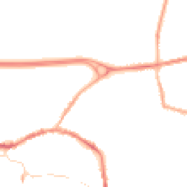 Night-time road noise heatmap for L34 6LD