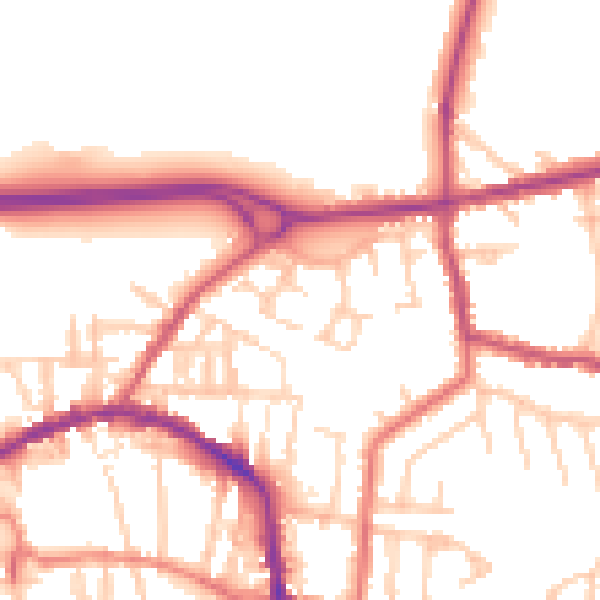 Daytime road noise heatmap for L34 6LF