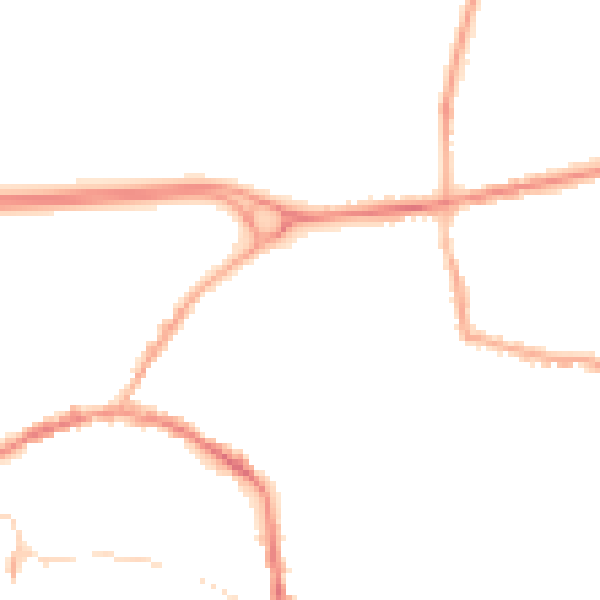Night-time road noise heatmap for L34 6LF