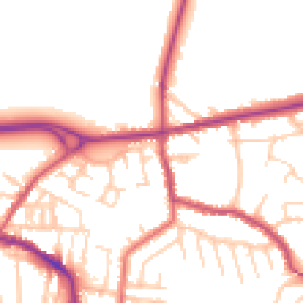 Daytime road noise heatmap for L34 6LP