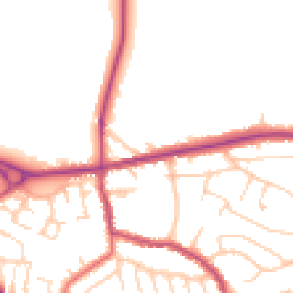 Daytime road noise heatmap for L34 6LU