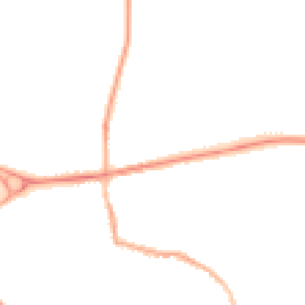 Night-time road noise heatmap for L34 6LU