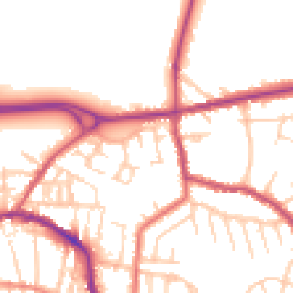 Daytime road noise heatmap for L34 6LW