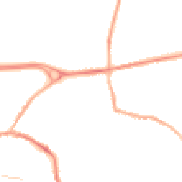Night-time road noise heatmap for L34 6LW