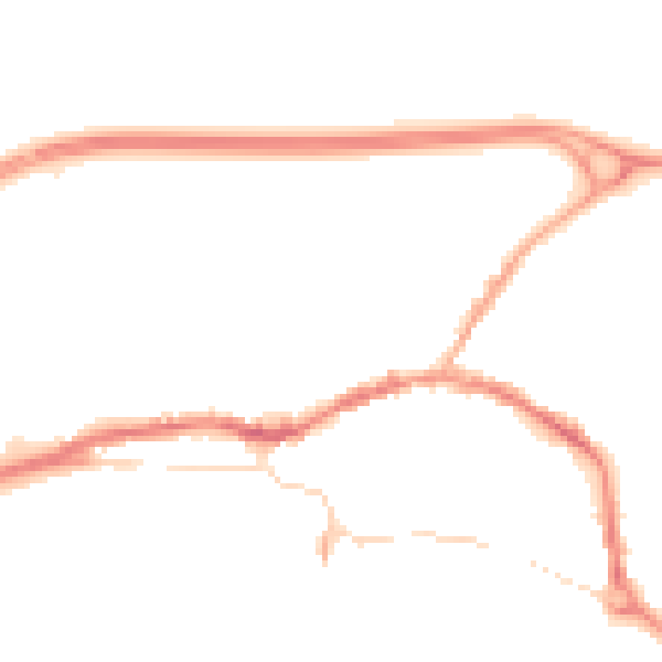 Night-time road noise heatmap for L34 6ND