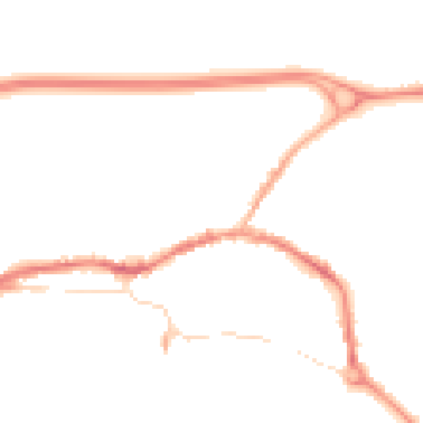 Night-time road noise heatmap for L34 6NJ