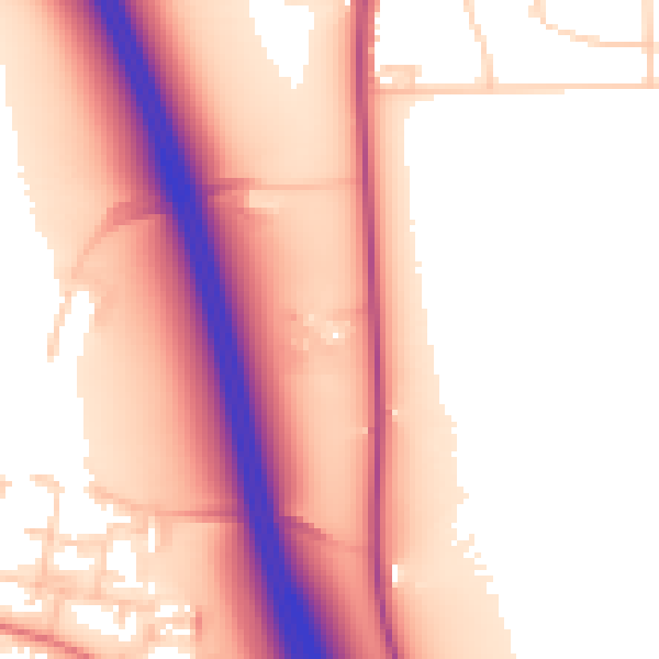 Daytime road noise heatmap for L34 7HQ