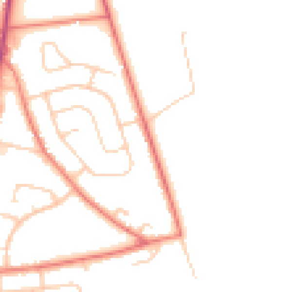 Daytime road noise heatmap for L34 8HB