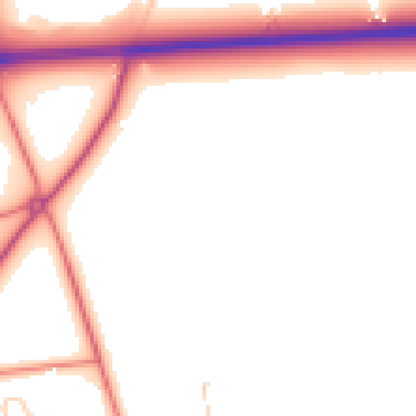 Daytime road noise heatmap for L34 8HQ