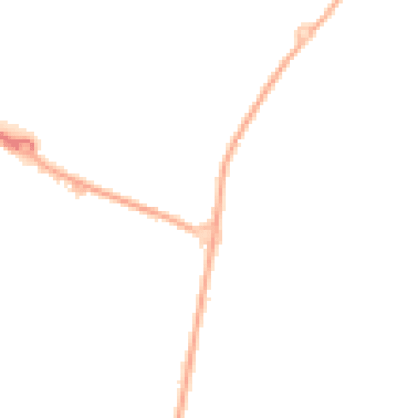 Night-time road noise heatmap for L34 9BD