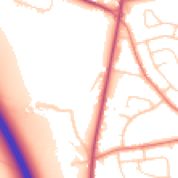 Daytime road noise heatmap for L34 9ED