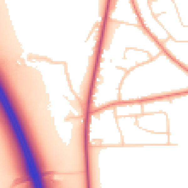 Daytime road noise heatmap for L34 9EF