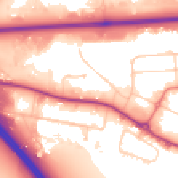Daytime road noise heatmap for L34 9GP