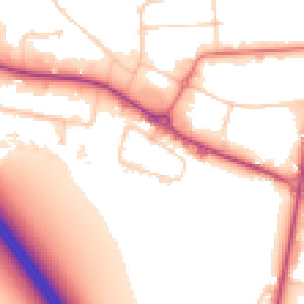 Daytime road noise heatmap for L34 9HP