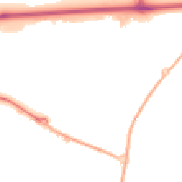 Night-time road noise heatmap for L34 9JA