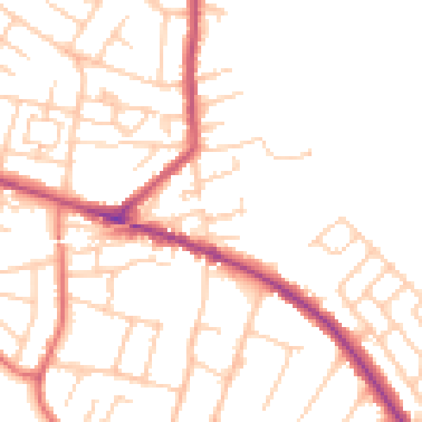 Daytime road noise heatmap for L35 0LB