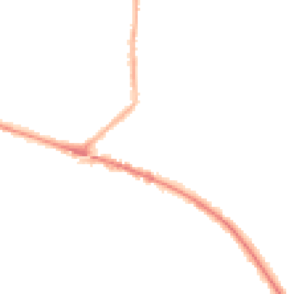 Night-time road noise heatmap for L35 0LB
