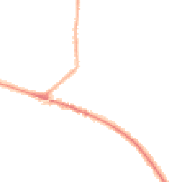 Night-time road noise heatmap for L35 0LD