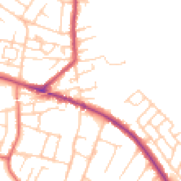 Daytime road noise heatmap for L35 0LH