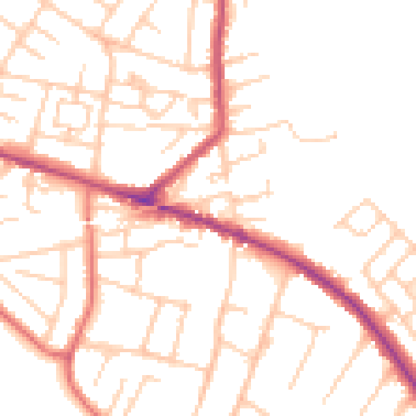 Daytime road noise heatmap for L35 0LP