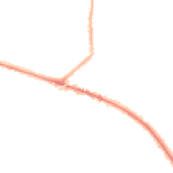 Night-time road noise heatmap for L35 0LP
