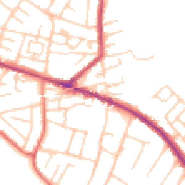 Daytime road noise heatmap for L35 0LR
