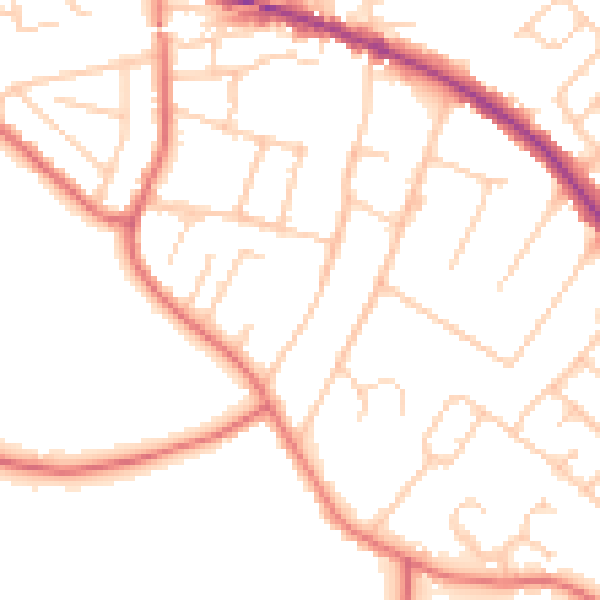 Daytime road noise heatmap for L35 0LS