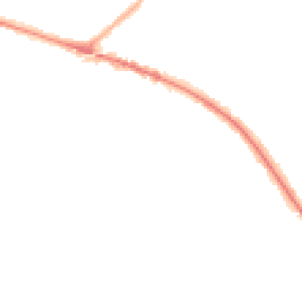 Night-time road noise heatmap for L35 0LT