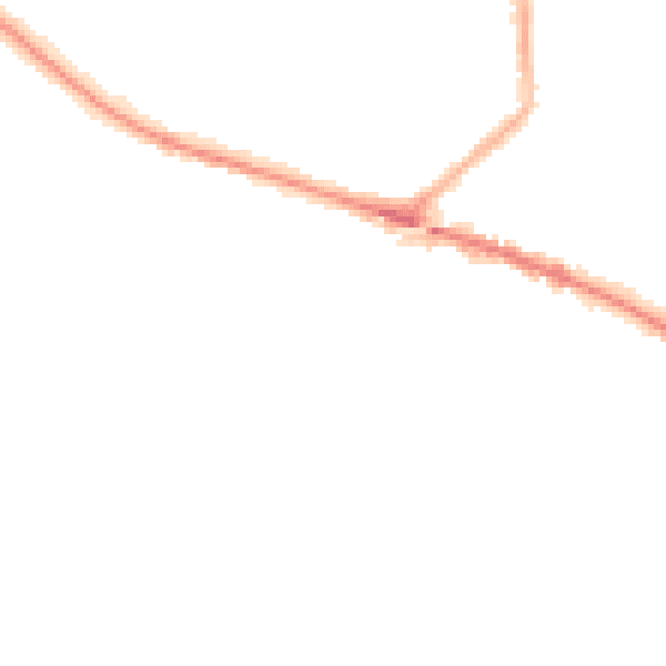 Night-time road noise heatmap for L35 0LW