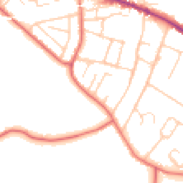 Daytime road noise heatmap for L35 0LZ